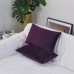 Luxury Velvet Cushion Cover | Soft Decorative Lumbar Pillow Cover for Sofa, Bed & Living Room | 30 x 51 cm
