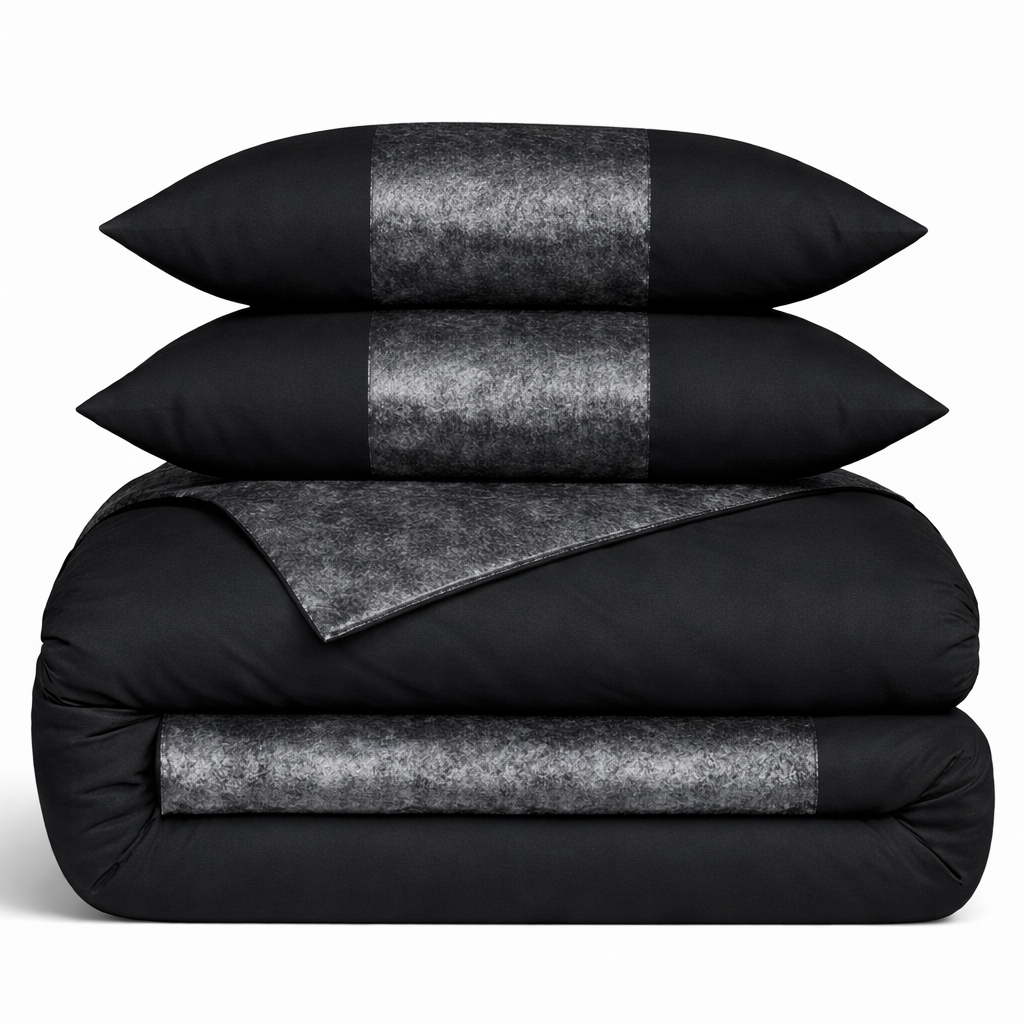 Premium Velvet Panel Duvet Cover Set – Soft Luxury Bedding Upgrade
