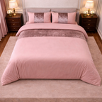 Premium Velvet Panel Duvet Cover Set – Soft Luxury Bedding Upgrade