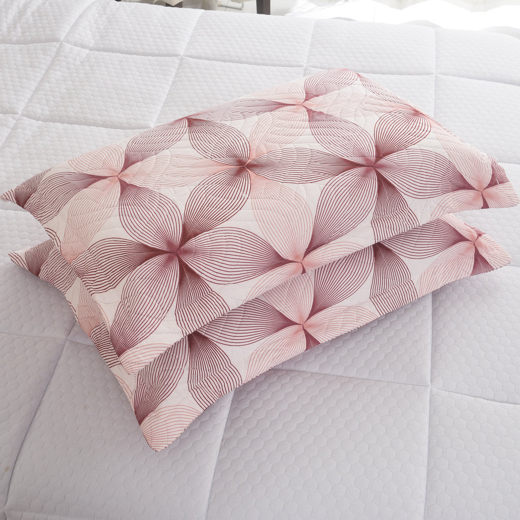 3 Piece Luxury Quilted Bedspread Set – Reversible Floral Patchwork Bedspread with Pillow Shams | Soft Microfibre Bed Throw for Double & King Size Beds