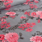 MillPrice Obsidian Marble Luxe Microfiber 4-Piece Bedding Set – Duvet Cover, Fitted Sheet & 2 Pillowcases