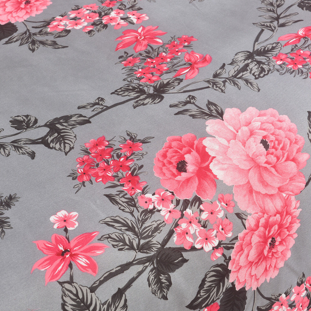 MillPrice Obsidian Marble Luxe Microfiber 4-Piece Bedding Set – Duvet Cover, Fitted Sheet & 2 Pillowcases