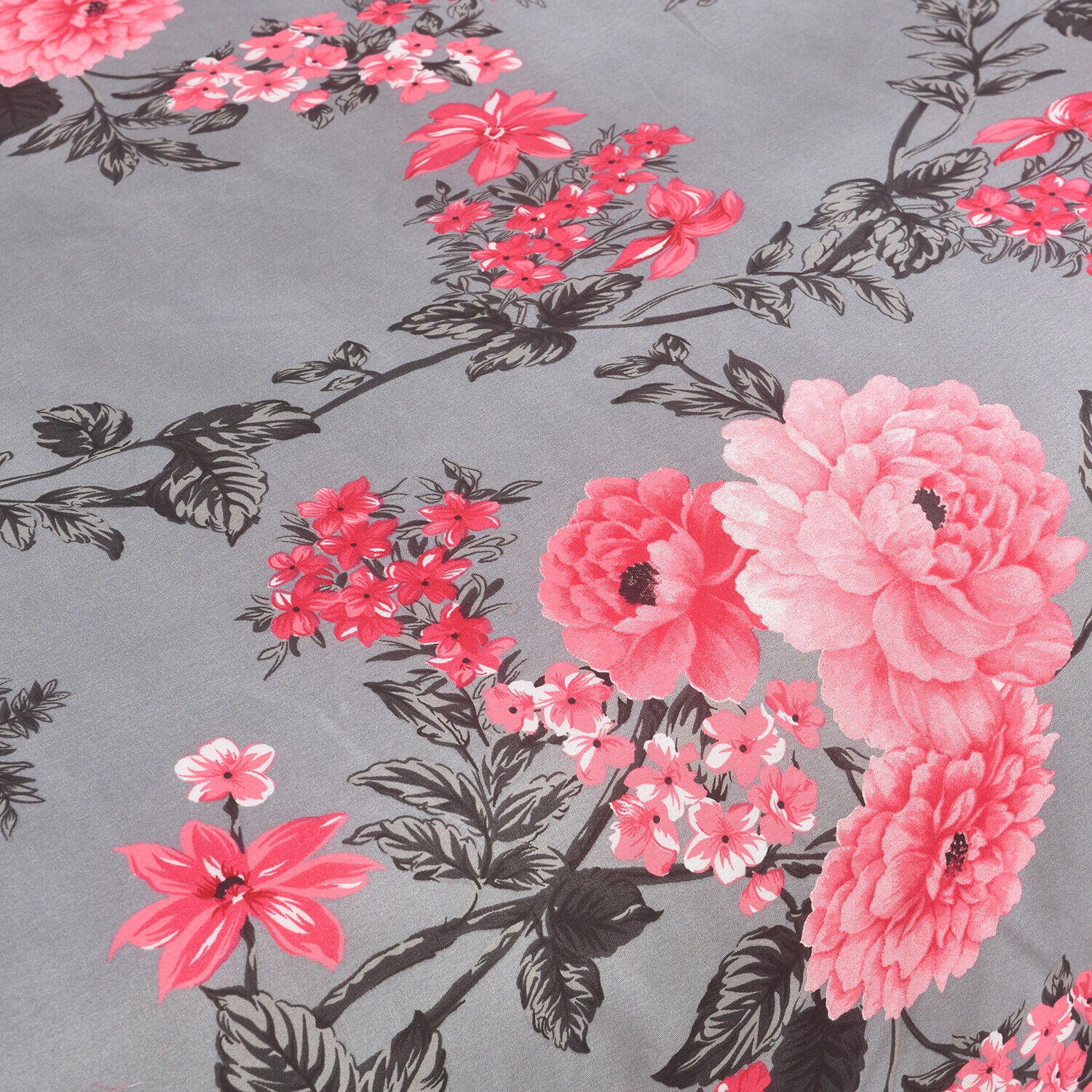 MillPrice Obsidian Marble Luxe Microfiber 4-Piece Bedding Set – Duvet Cover, Fitted Sheet & 2 Pillowcases