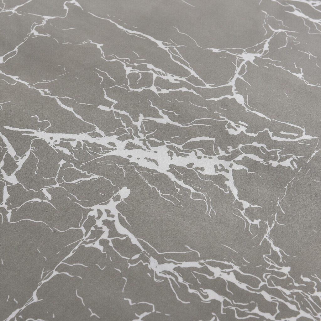 MillPrice Obsidian Marble Luxe Microfiber 4-Piece Bedding Set – Duvet Cover, Fitted Sheet & 2 Pillowcases