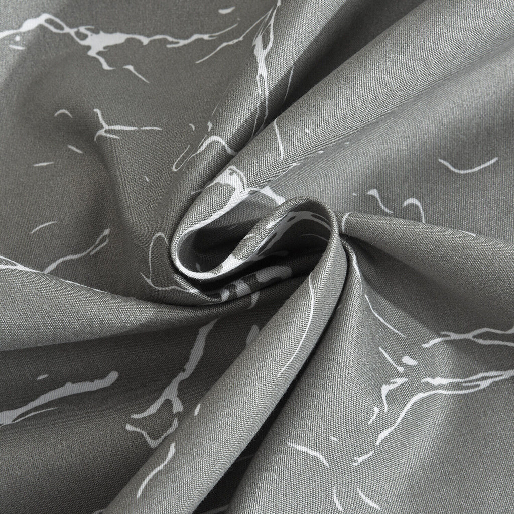MillPrice Obsidian Marble Luxe Microfiber 4-Piece Bedding Set – Duvet Cover, Fitted Sheet & 2 Pillowcases