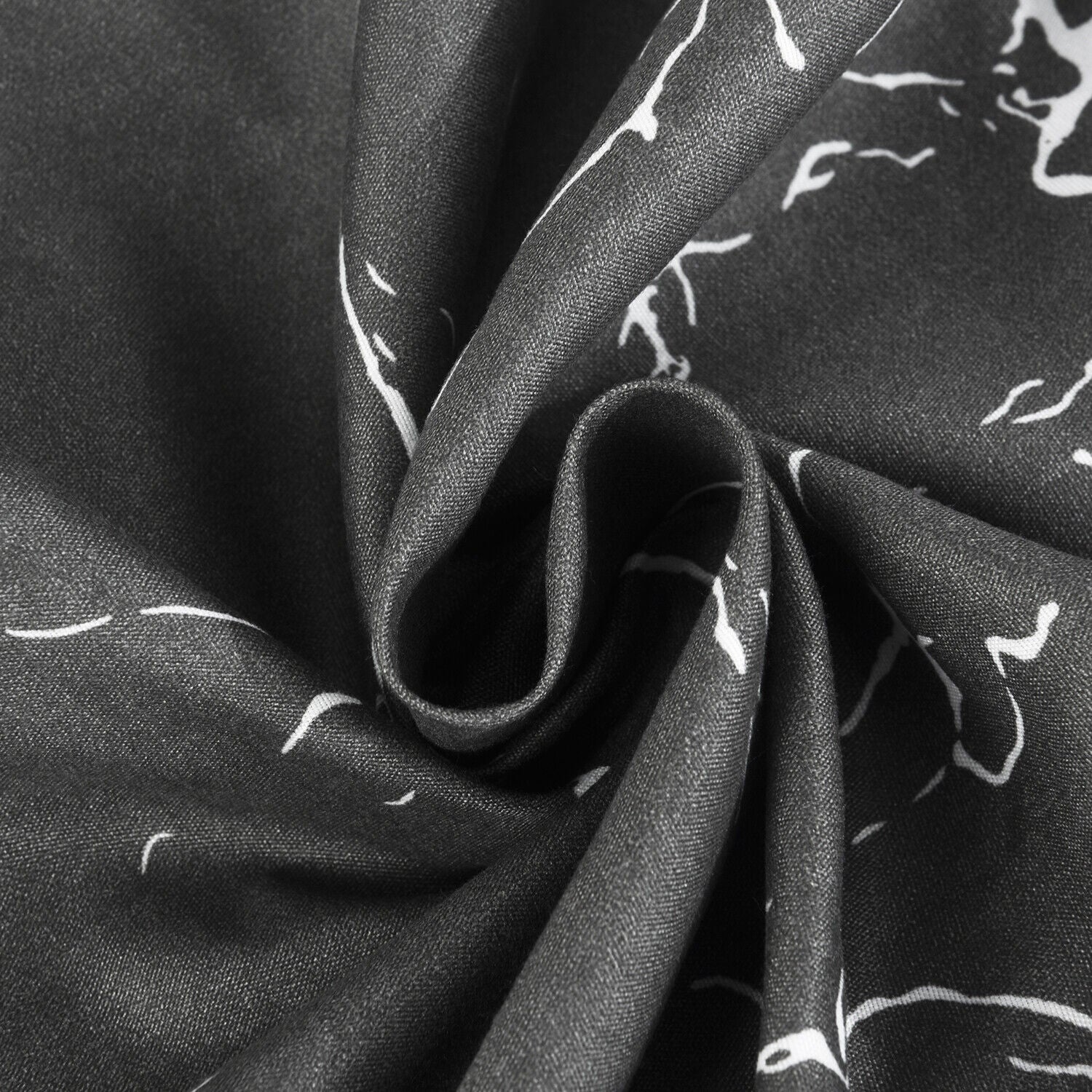 MillPrice Obsidian Marble Luxe Microfiber 4-Piece Bedding Set – Duvet Cover, Fitted Sheet & 2 Pillowcases