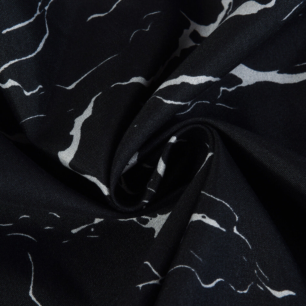 MillPrice Obsidian Marble Luxe Microfiber 4-Piece Bedding Set – Duvet Cover, Fitted Sheet & 2 Pillowcases