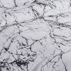 MillPrice Obsidian Marble Luxe Microfiber 4-Piece Bedding Set – Duvet Cover, Fitted Sheet & 2 Pillowcases