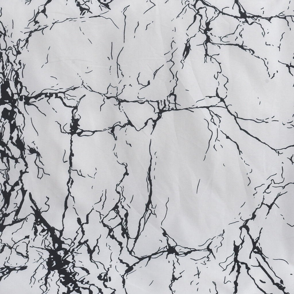 MillPrice Obsidian Marble Luxe Microfiber 4-Piece Bedding Set – Duvet Cover, Fitted Sheet & 2 Pillowcases