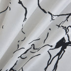 MillPrice Obsidian Marble Luxe Microfiber 4-Piece Bedding Set – Duvet Cover, Fitted Sheet & 2 Pillowcases