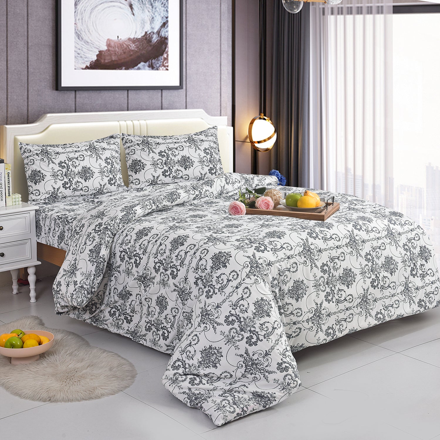 MillPrice 4-Piece Bedding Set – Refined Comfort in Signature Designs