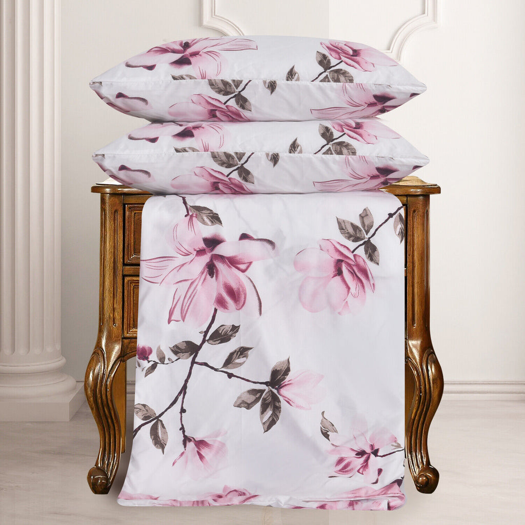 MillPrice Obsidian Marble Luxe Microfiber 4-Piece Bedding Set – Duvet Cover, Fitted Sheet & 2 Pillowcases