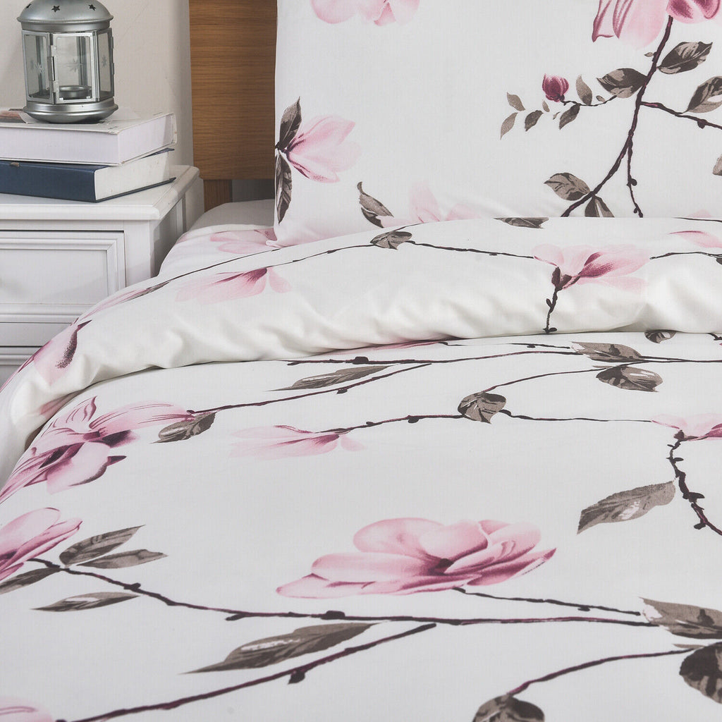 MillPrice Obsidian Marble Luxe Microfiber 4-Piece Bedding Set – Duvet Cover, Fitted Sheet & 2 Pillowcases