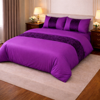 Premium Velvet Panel Duvet Cover Set – Soft Luxury Bedding Upgrade