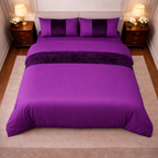 Premium Velvet Panel Duvet Cover Set – Soft Luxury Bedding Upgrade