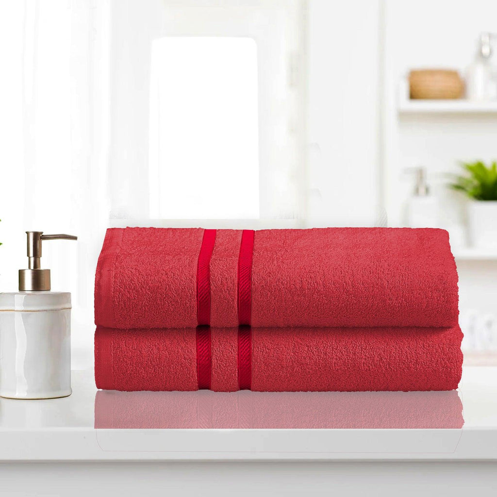 Luxurious Bath Sheet Towel - Pack of 2 | Quick Drying Highly Absorbent