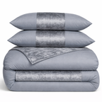 Premium Velvet Panel Duvet Cover Set – Soft Luxury Bedding Upgrade