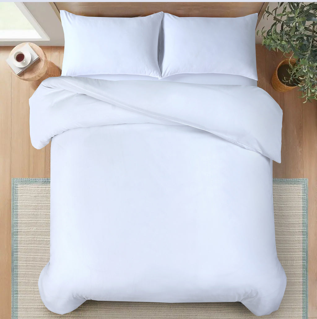 MillPrice Luxury 3-Piece Microfibre Duvet Cover Set – Single, Double, King & Super King