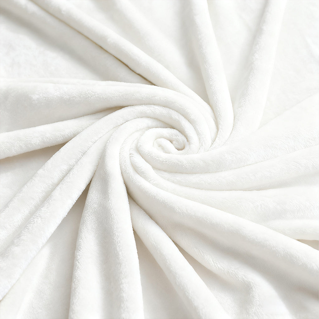 MillPrice Plain Fleece Throw Blanket – Soft Everyday Warmth