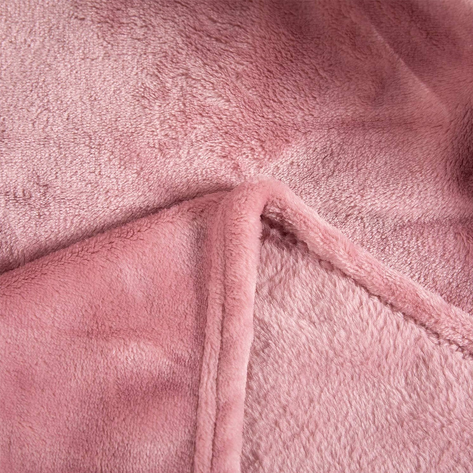 MillPrice Plain Fleece Throw Blanket – Soft Everyday Warmth