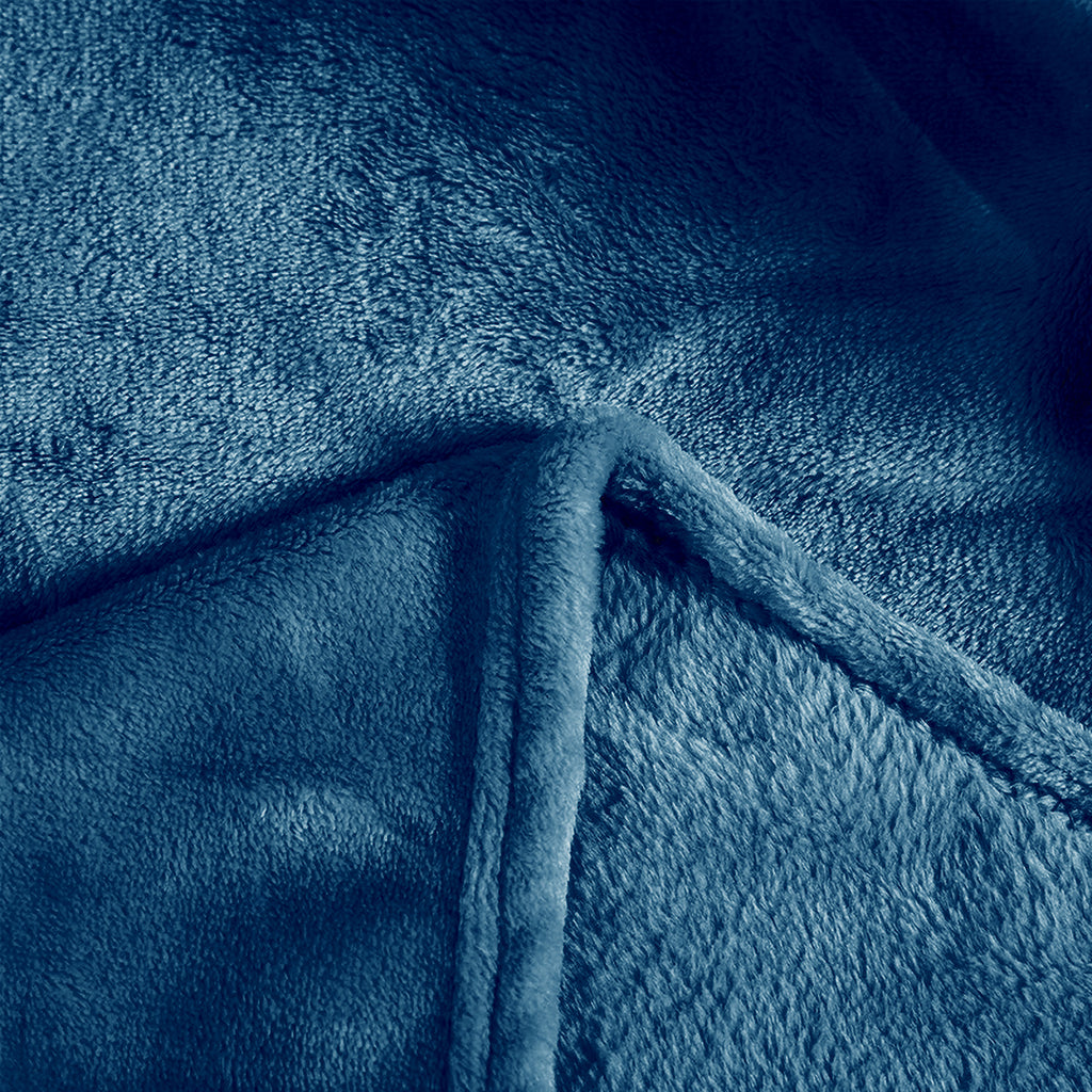 MillPrice Plain Fleece Throw Blanket – Soft Everyday Warmth