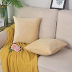 Luxury Velvet Cushion Cover | Soft Decorative Lumbar Pillow Cover for Sofa, Bed & Living Room | 30 x 51 cm