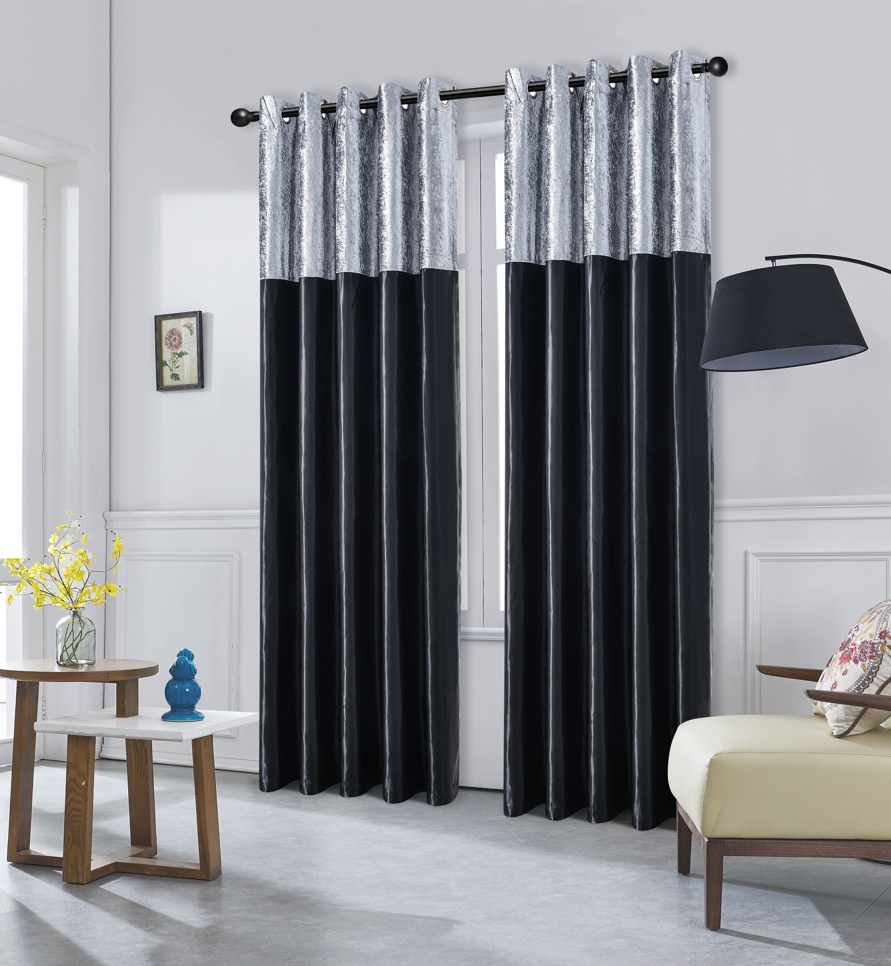 Silk Velvet Curtains – Luxury Blackout Style Panel Pair