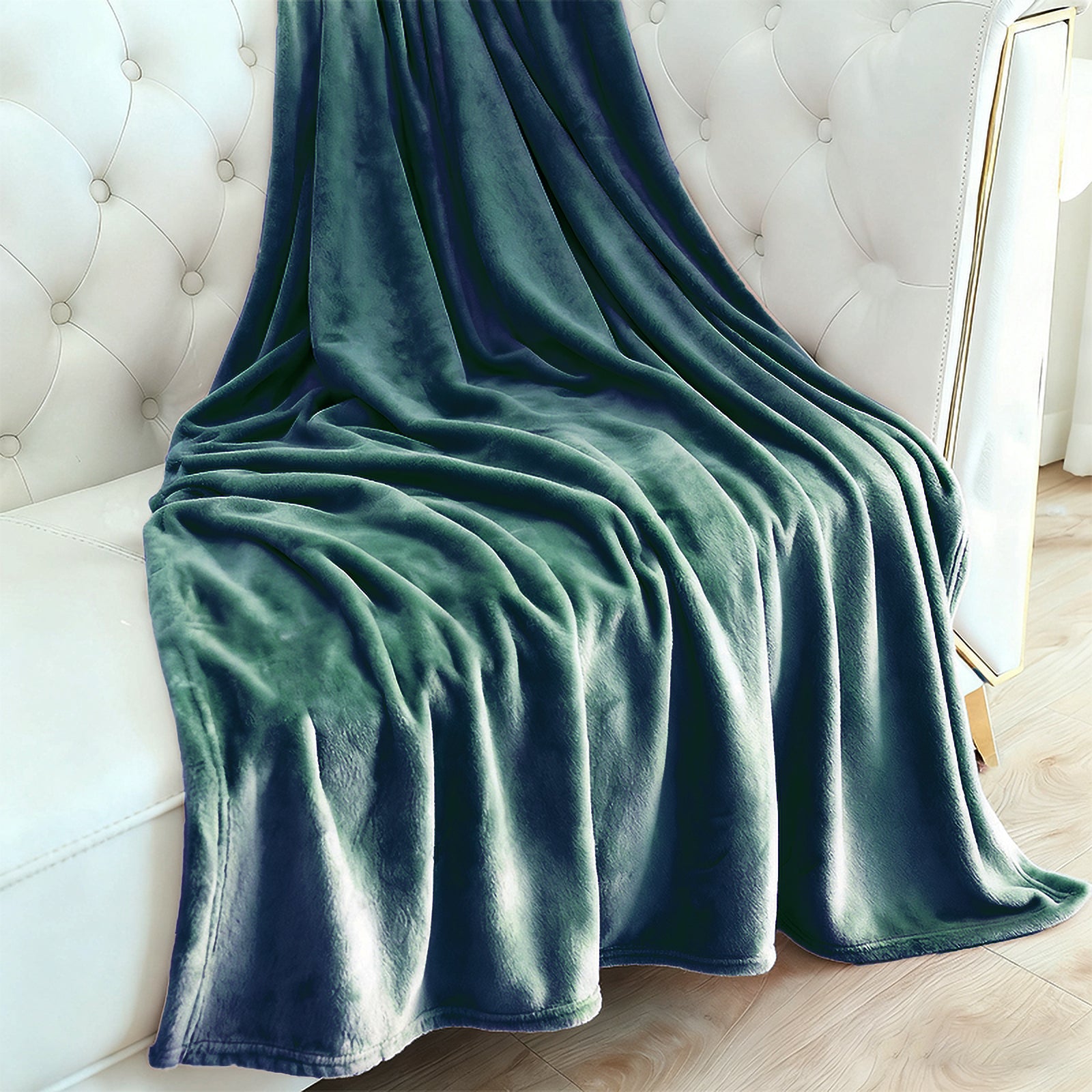 MillPrice Plain Fleece Throw Blanket – Soft Everyday Warmth