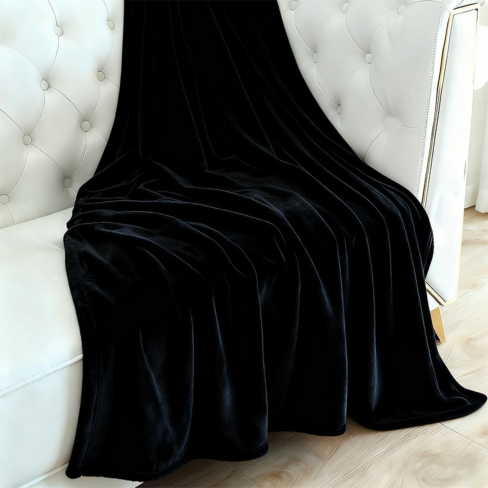 MillPrice Plain Fleece Throw Blanket – Soft Everyday Warmth