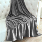 MillPrice Plain Fleece Throw Blanket – Soft Everyday Warmth