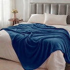 MillPrice Plain Fleece Throw Blanket – Soft Everyday Warmth