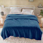 MillPrice Plain Fleece Throw Blanket – Soft Everyday Warmth