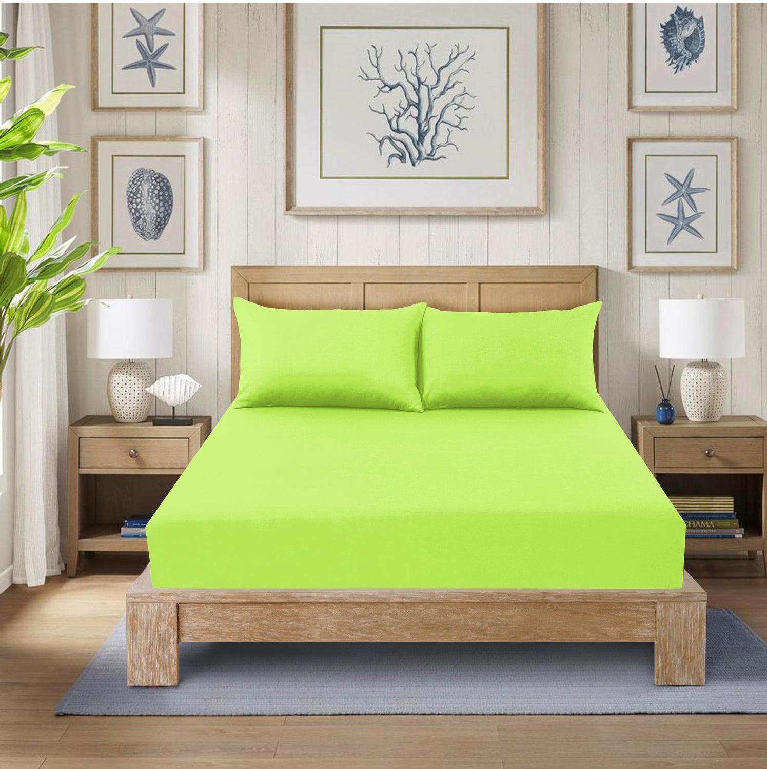 Extra Deep 25 cm Luxury Fitted Sheets - Plain Dyed, Shrinkage and Fade Resistant Bottom Sheet