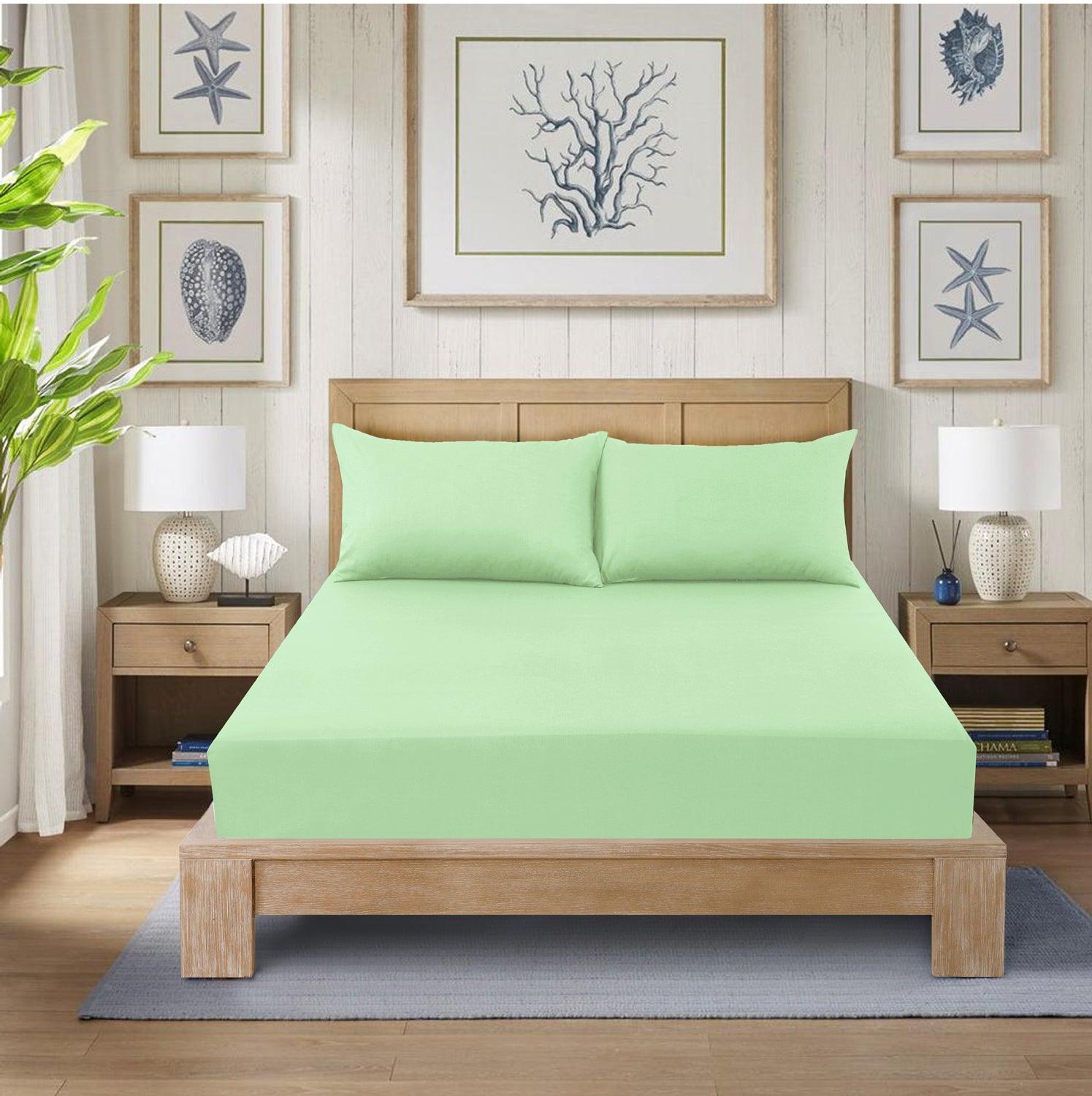 Extra Deep 25 cm Luxury Fitted Sheets - Plain Dyed, Shrinkage and Fade Resistant Bottom Sheet