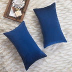 Luxury Velvet Cushion Cover | Soft Decorative Lumbar Pillow Cover for Sofa, Bed & Living Room | 30 x 51 cm