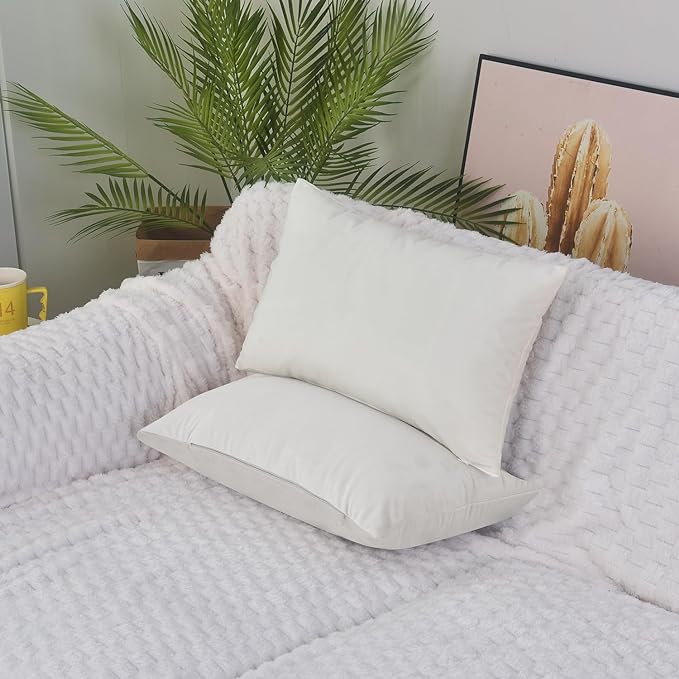 Luxury Velvet Cushion Cover | Soft Decorative Lumbar Pillow Cover for Sofa, Bed & Living Room | 30 x 51 cm