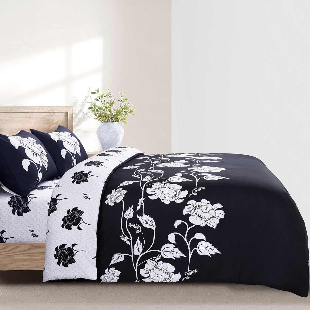 MillPrice Soft 4-Piece Bedding Set – Luxury Duvet Cover + Fitted Sheet And 2 Pillowcases